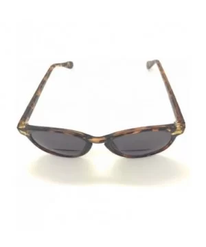 Round Stylish Bifocal Reading Sunglasses For Men Women - Dark Brown - CC18UTCI3YZ $9.85 Wayfarer