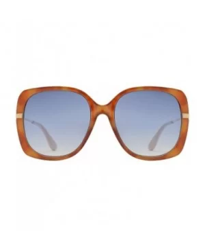 Retro Square Butterfly Sunglasses for Women UV Protection - Brown + Blue Gradient - CE1960Q2S6N $11.46 Butterfly