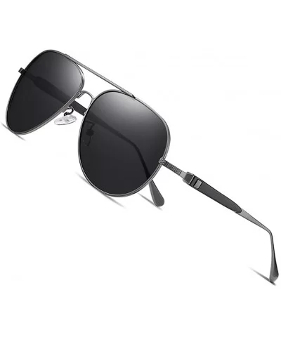 Matte Polarized Sunglasses-Shade Glasses Mirror Lens-Anti-glare Outdoor Eyewear - D - CO190EETWL9 $29.54 Sport