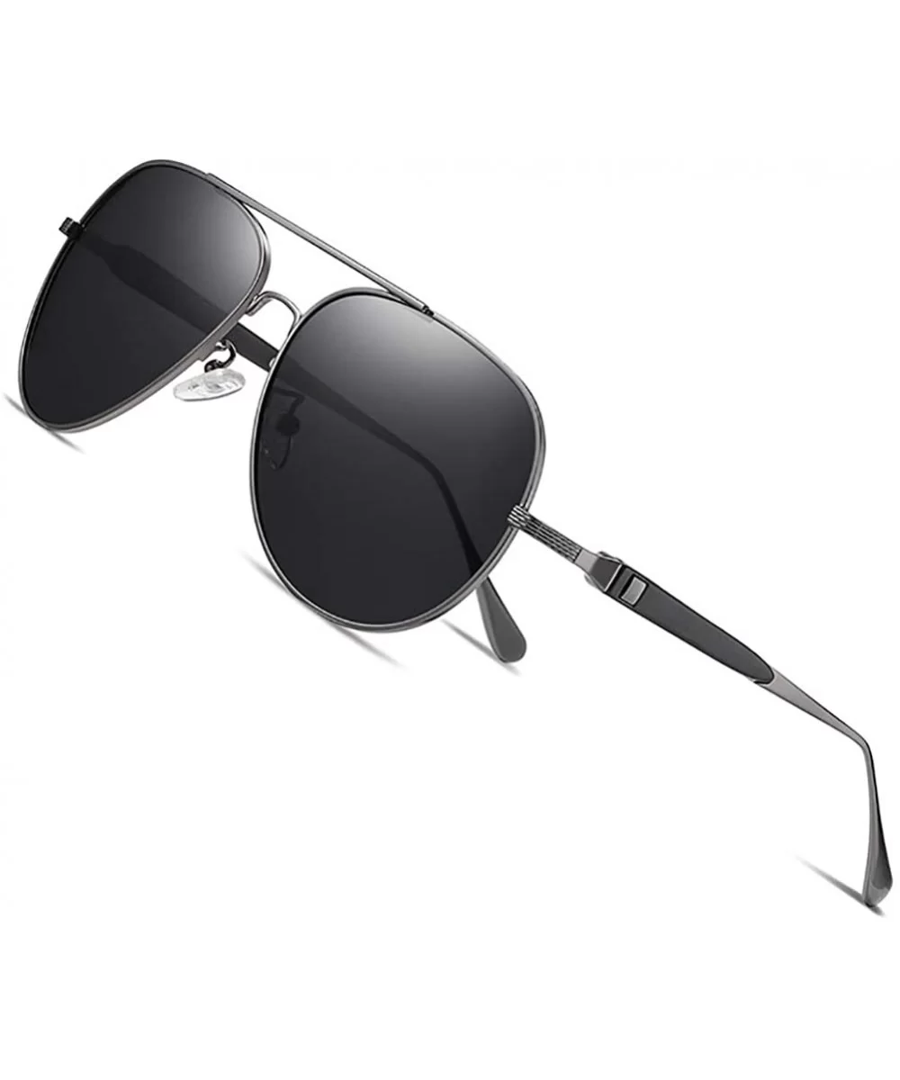 Matte Polarized Sunglasses-Shade Glasses Mirror Lens-Anti-glare Outdoor Eyewear - D - CO190EETWL9 $29.54 Sport