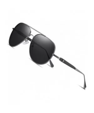 Matte Polarized Sunglasses-Shade Glasses Mirror Lens-Anti-glare Outdoor Eyewear - D - CO190EETWL9 $29.54 Sport