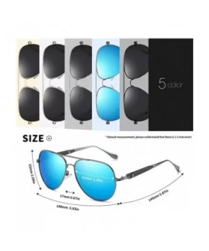 Matte Polarized Sunglasses-Shade Glasses Mirror Lens-Anti-glare Outdoor Eyewear - D - CO190EETWL9 $29.54 Sport