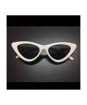 Retro Clout Goggles Vintage Cat Eye Sunglasses Women Glasses Kurt Cobain Trendy Narrow Plastic Frame - CJ18I3XQIAW $10.42 Cat...