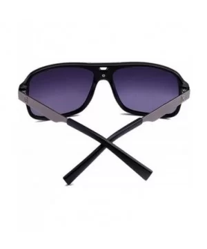 Metal frame sunglasses - ladies box casual sunglasses retro glasses - D - CV18RY8AH54 $38.08 Aviator