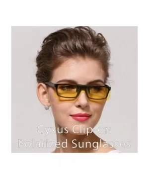 Clip On Polarized Sunglasses [Blocking UV] Classic Sun Glasses for Men/Women - CH12MXZW6CN $12.82 Square