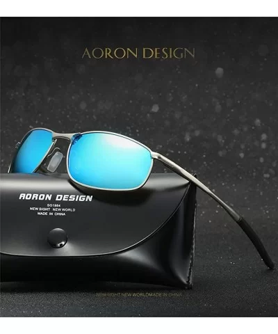 Polarized Sunglasses Goggles Eyewear Protection - Silver Blue - CT18M9IDS5E $9.73 Sport