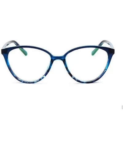 Women Cat Eye Eyeglasses Frame Optical Myopia Men Eye Glasses Frame - Blue - CI182ENZT2L $7.96 Rimless