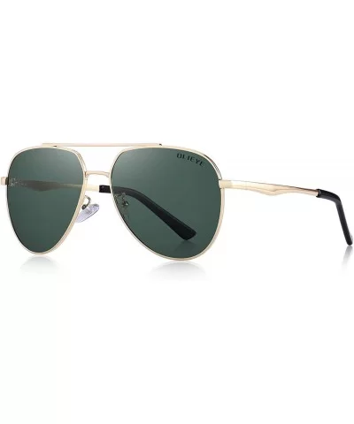 Retro Unisex Polarized Sunglasses for Men/Women-100% UV protection - G15 - CW18MH76827 $13.06 Rectangular