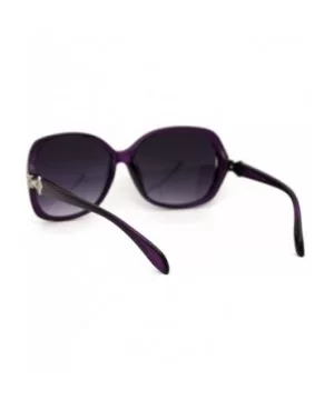 Womens Chic Designer Fashion Luxury Butterfly Sunglasses - All Purple - CO18Y954M64 $8.16 Butterfly