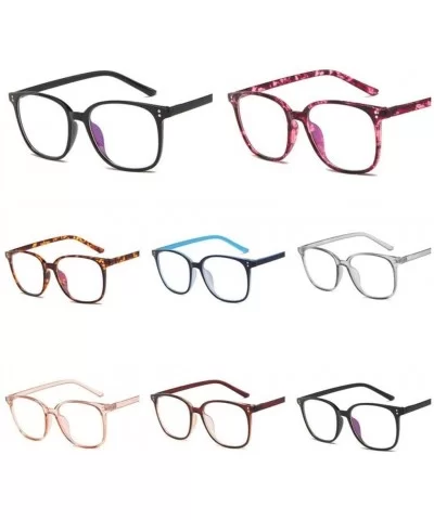 Women Round Plain Blue Light Blocking Glasses Clear Lens Eyeglasses Frame Clear Lens Sun Glasses-F - F - CT1904S8MQZ $23.16 R...