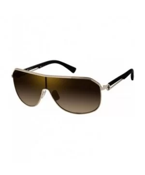 Men's 5012SP Metal Shield Sunglasses with 100% UV Protection- 74 mm - Gold & Black - CO18EGXINA3 $20.09 Shield