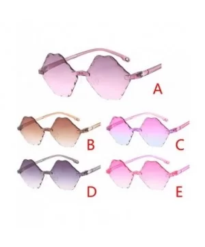 Gradient Colorful Hexagon Shaped Irregular Eye Sunglasses Retro Eyewear Fashion Radiation Protection - Coffee - C5196EA48HC $...