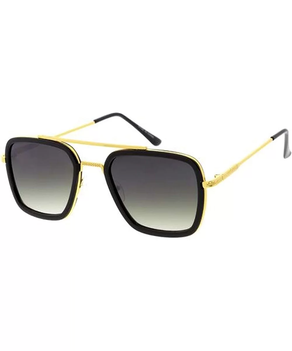 Fashion Classic Bold Frame Aviator M29 Sunglasses - Black - CD18ASA8S5Y $6.46 Aviator