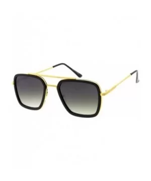 Fashion Classic Bold Frame Aviator M29 Sunglasses - Black - CD18ASA8S5Y $6.46 Aviator