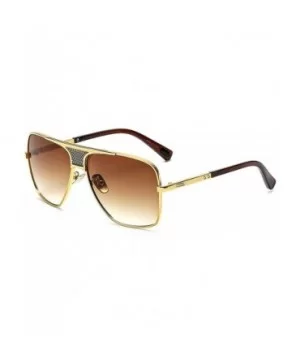 Fashion Lady Sunglasses Square Brand Designer Retro Mens Goggle UV400 - C12 - CG18RK3A2R9 $12.53 Goggle