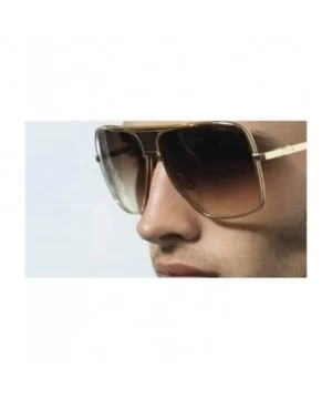 Fashion Lady Sunglasses Square Brand Designer Retro Mens Goggle UV400 - C12 - CG18RK3A2R9 $12.53 Goggle