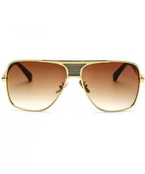 Fashion Lady Sunglasses Square Brand Designer Retro Mens Goggle UV400 - C12 - CG18RK3A2R9 $12.53 Goggle