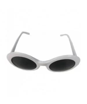 Kurt Cobain Alien Shades Sunglasses Nirvana Thick Frame Glasses - White - CT1229TLDAV $13.47 Oval