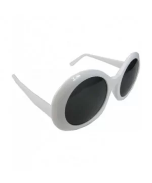 Kurt Cobain Alien Shades Sunglasses Nirvana Thick Frame Glasses - White - CT1229TLDAV $13.47 Oval