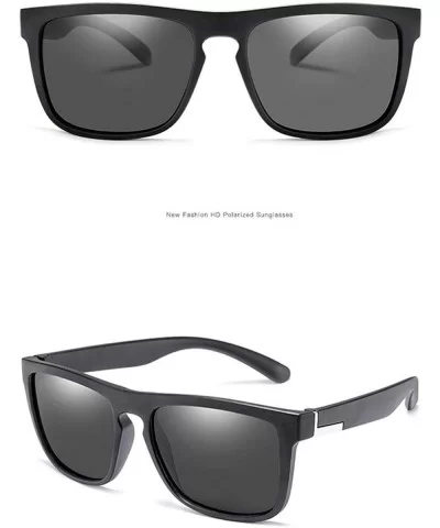 Men Polarized TR90 Sunglasses Vintage Anti-UV Driving Driver Black Goggles Eyewear Rectangle Shades Oculos - CA1984ZLWXQ $32....