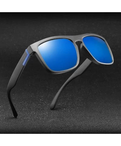 Men Polarized TR90 Sunglasses Vintage Anti-UV Driving Driver Black Goggles Eyewear Rectangle Shades Oculos - CA1984ZLWXQ $32....