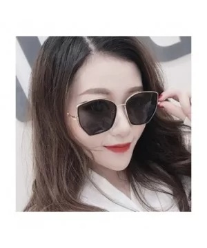 Unisex Polarized Sunglasses Women Classic Irregular Sunglasses Retro Glasses - Black - CU18S7QZZ4W $7.43 Oval