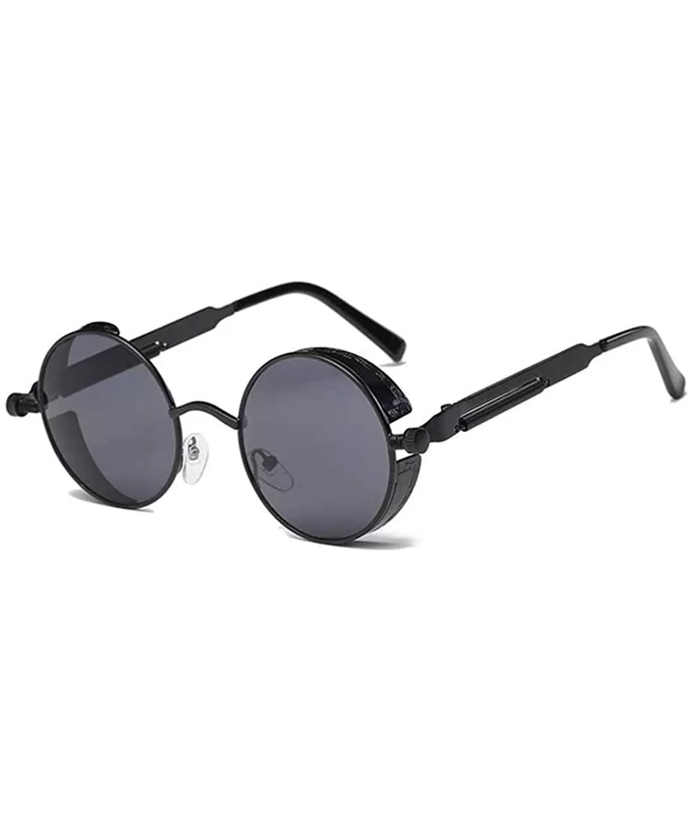 The Vintage Silent Black And White Movies Metal Round Steampunk Unisex Sunglasses for Girls and Women's - C018ZY63LI9 $40.05 ...