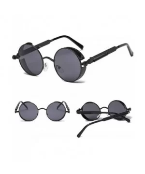 The Vintage Silent Black And White Movies Metal Round Steampunk Unisex Sunglasses for Girls and Women's - C018ZY63LI9 $40.05 ...