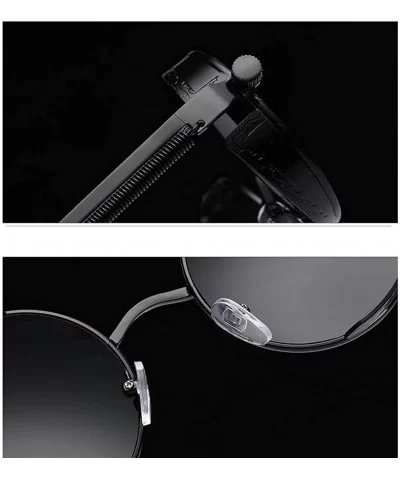 The Vintage Silent Black And White Movies Metal Round Steampunk Unisex Sunglasses for Girls and Women's - C018ZY63LI9 $40.05 ...