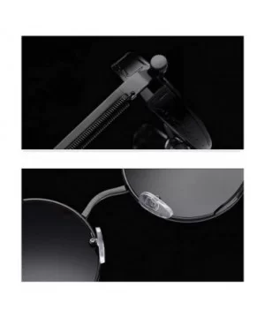 The Vintage Silent Black And White Movies Metal Round Steampunk Unisex Sunglasses for Girls and Women's - C018ZY63LI9 $40.05 ...