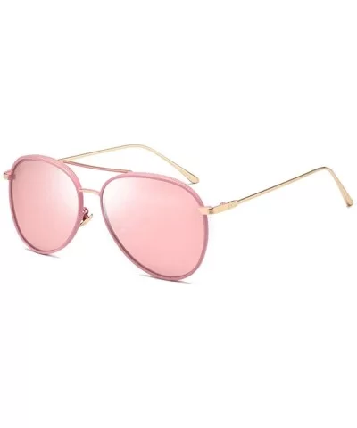 Polarized Sunglasses Street Style Fashion Round Frame Sunglasses Women - CR18X5TLK6C $42.06 Rimless