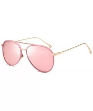 Polarized Sunglasses Street Style Fashion Round Frame Sunglasses Women - CR18X5TLK6C $42.06 Rimless