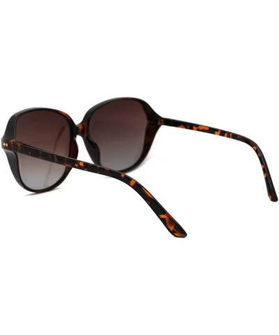 Womens 90s Side Visor Butterfly Plastic Sunglasses - Tortoise Brown - CS18UXQ5A68 $7.54 Oversized