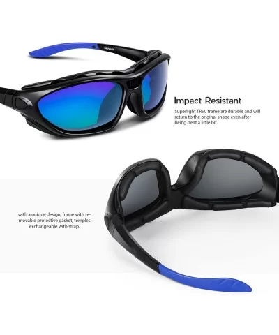 Polarized Sports Sunglasses for Men Women Youth Motorcycle Safety Driving Riding Military Goggles TAC Glasses - CH18RQN55ME $...