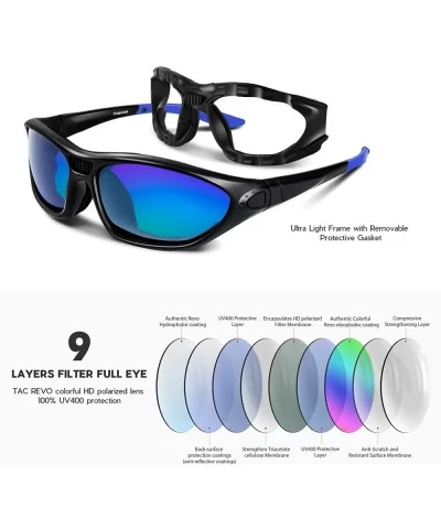 Polarized Sports Sunglasses for Men Women Youth Motorcycle Safety Driving Riding Military Goggles TAC Glasses - CH18RQN55ME $...