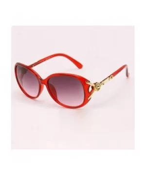 Polarized Women's Oversized Square Cat Eye Modern Sunglasses (Wine) - C8196M858HU $5.57 Oversized