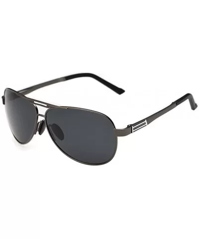 Mens Sunglasses Unique Frame Designed Color Lens Feature Style - Grey/Black - CM11ZBUGOH9 $16.54 Oval