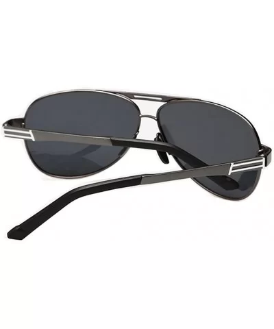 Mens Sunglasses Unique Frame Designed Color Lens Feature Style - Grey/Black - CM11ZBUGOH9 $16.54 Oval