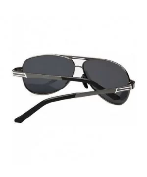 Mens Sunglasses Unique Frame Designed Color Lens Feature Style - Grey/Black - CM11ZBUGOH9 $16.54 Oval