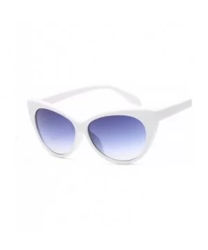 Small Classic Women Sunglasses Vintage Luxury Plastic Cat Eye Sun Glasses UV400 Fashion - White Gray - CD1984AHYUA $28.95 Cat...