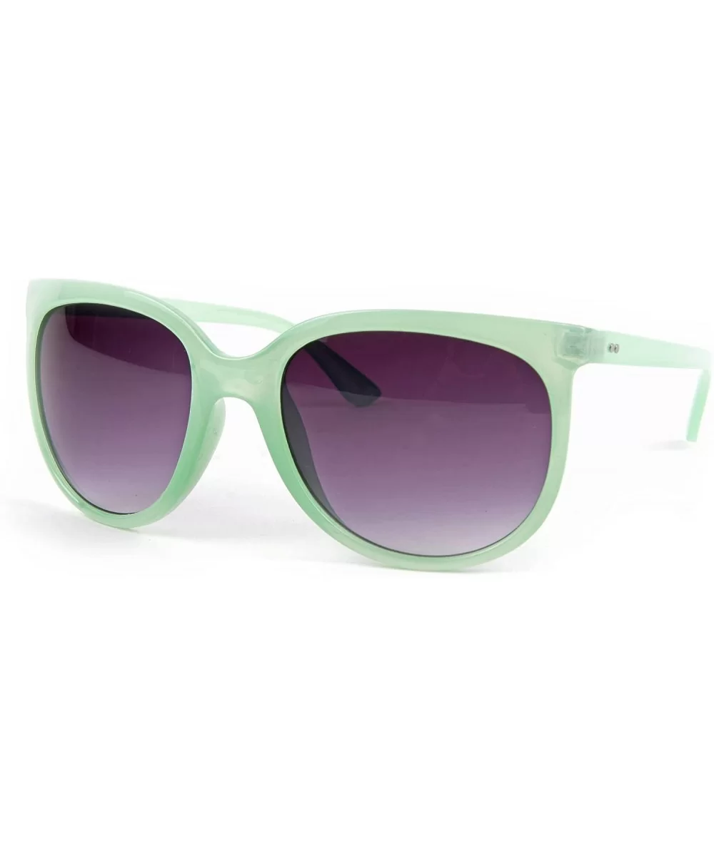 Fashion Wayfarer Round style Vintage Sunglasses P2091 - P2091-palegreen-gradient Lens - CR11EWMJ2C1 $9.81 Wayfarer