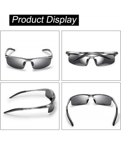 Polarized Sports Sunglasses for Men - Driving Cycling Fishing Sunglasses Men Women Lightweight UV400 Protection - CU18NUECSGY...