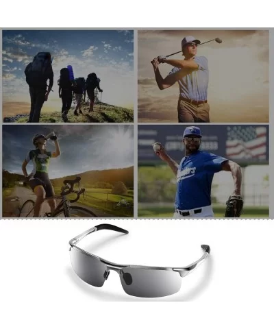 Polarized Sports Sunglasses for Men - Driving Cycling Fishing Sunglasses Men Women Lightweight UV400 Protection - CU18NUECSGY...