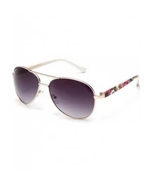 Large Metal Finish Tribal Pattern Design Aviator Spring Collection Fashion Sunglasses - CJ127OKB7LL $8.07 Oversized