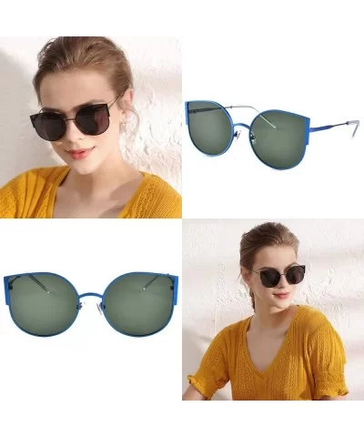 Ultra Lightweight Classic Cat Eye Polarized Titanium Sunglasses for Women Vintage Sun Glasses UV400 Protection - C418SLW6CQ6 ...