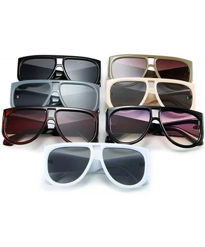 Fashion Oversized Shield Sunglasses Women Sunshade Glasses Vintage Flat Top Round Futuristic Sunglasses - CC192W2DH3D $10.26 ...