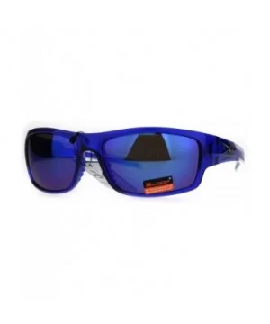 Xloop Sport Warp Plastic Mens Rectangular Sunglasses - Blue - C7189C6XZD8 $6.02 Sport