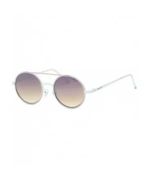 Round Retro Fashion Sunglasses - White-gold - CC18G2WIEH4 $13.97 Round