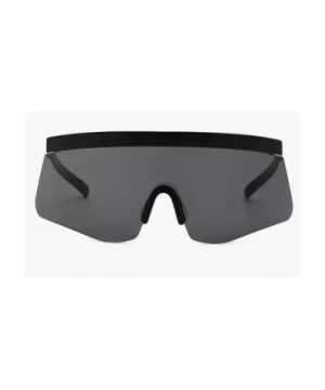 Oversized Sunglasses Fashion Gradient Glasses - Black - C718T7ATOYL $11.52 Oversized