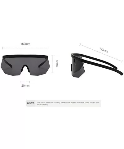 Oversized Sunglasses Fashion Gradient Glasses - Black - C718T7ATOYL $11.52 Oversized